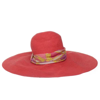 Solhat (Rød) fra Emilio Pucci Bomuld, Nylon, Silke