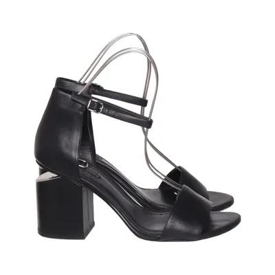 Sandaletten (Zwart) van Alexander Wang Leer