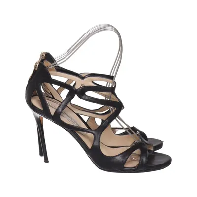 Sandales à talons hauts (Noir) de Jimmy Choo Cuir