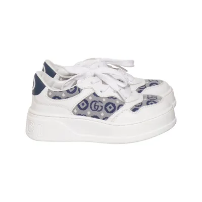 Sneakers (Children's Leather Platform Trainer) från Gucci Skinn