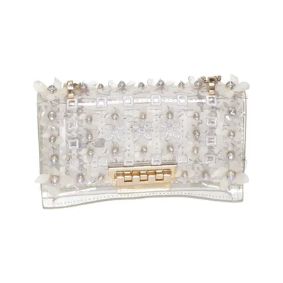 Sac à bandoulière (Blanc, Or) de Zac Posen