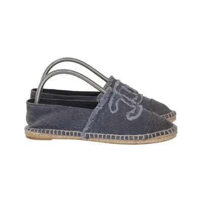 Espadrillos (Denim CC Espadrilles) från Chanel Bomull, Skinn