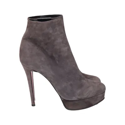 Bottes à talons (Gris) de Flower Cuir