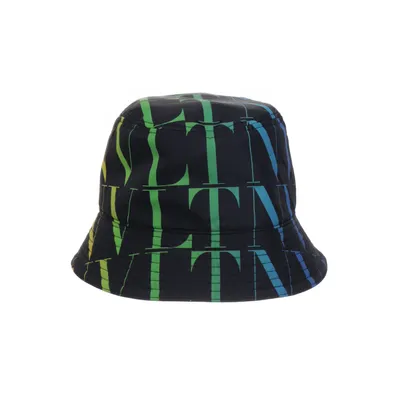Bucket hat (Black, Multicolored) from Valentino Garavani