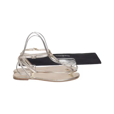 Sandales (Or) de Saint Laurent Cuir