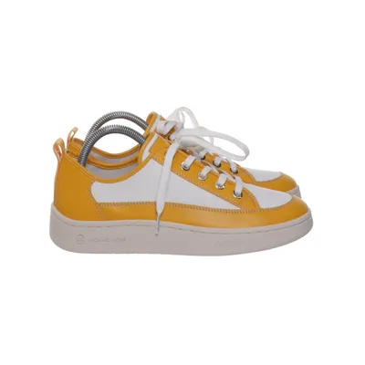 Sneakers (White, Orange) from Michael Kors Leather