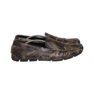 Loafers (Groen, Meerkleurig) van Prada Leer