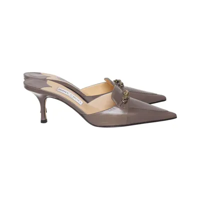 Muiltjes (Grijs) van Jimmy Choo Leer