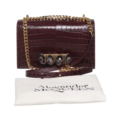 Sac à bandoulière (Spider Jeweled Satchel) de Alexander McQueen Cuir