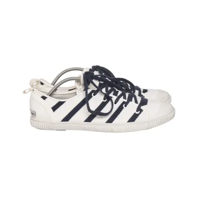 Chaussures en toile (Blanc, Bleu) de Jean Paul Gaultier Cuir