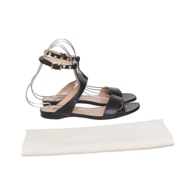 Sandaler (Rockstud  Ankle Strap Flat Sandals) fra Valentino Garavani Læder