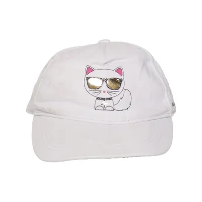 Honkbalpet (Wit, Meerkleurig) van Karl Lagerfeld Kids Katoen