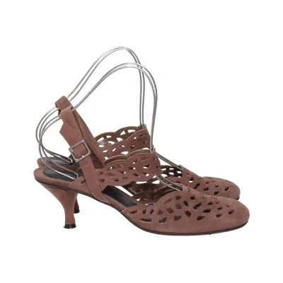 Sandales à talons hauts (Marron) de Marni Cuir