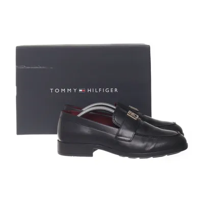 Loafers (Zwart) van Tommy Hilfiger Leer