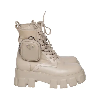 Schnürstiefel (Monolith) von Prada Nylon