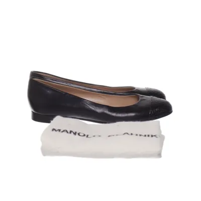 Ballet flats (Black) from Manolo Blahnik Leather