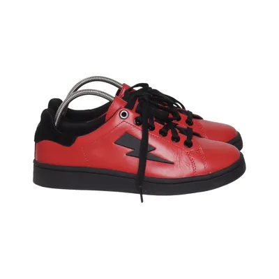Baskets (Rouge, Noir) de Neil Barrett Cuir