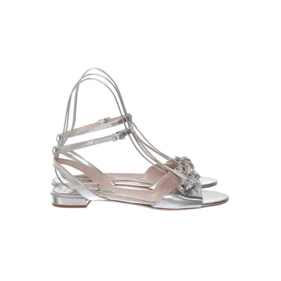 Sandals (Silver) from Miu Miu Leather