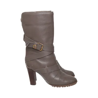 Heeled boots (Gray) from Chloé Leather