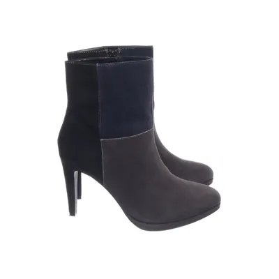 Heeled boots (Black, Gray, Blue) from Lazzarini Suede