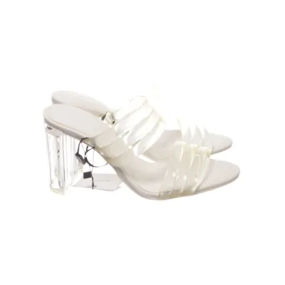 Mules (Blanc, Transparent) de Bershka
