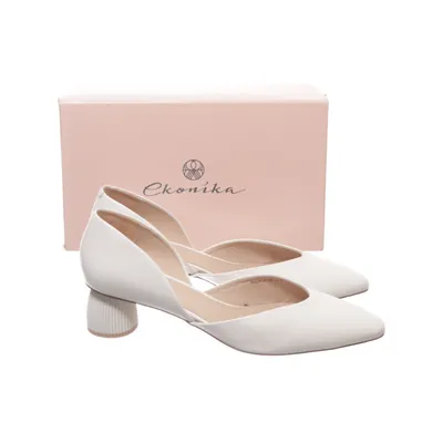 High heels (White) from Ekonika Leather