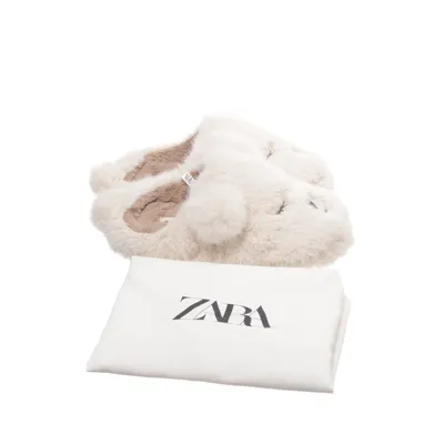Slippers (White, Beige) from Zara