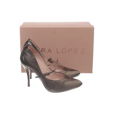 High heels (Gold, Gray) from Pura Lopez Leather