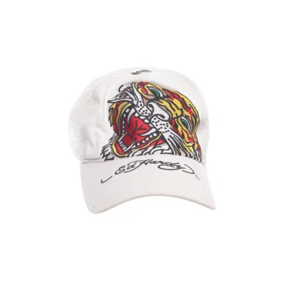Trucker cap (Hvid, Flerfarvet) fra Ed Hardy Bomuld, Polyester