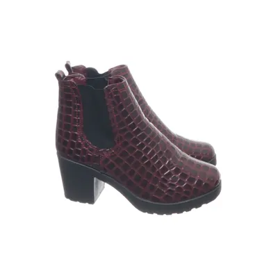 Heeled boots (Red) from Boohoo