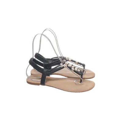 Sandales (Noir, Beige) de Nude Queen