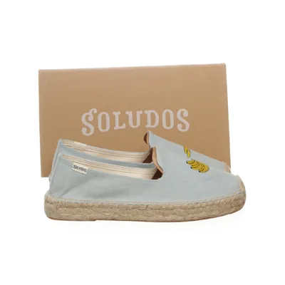 Espadrilles (Banana Embroidered Platform Smoking Slipper) de Soludos