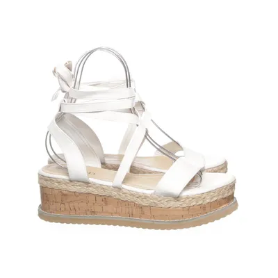 Wedges (White) from Krush Faux leather