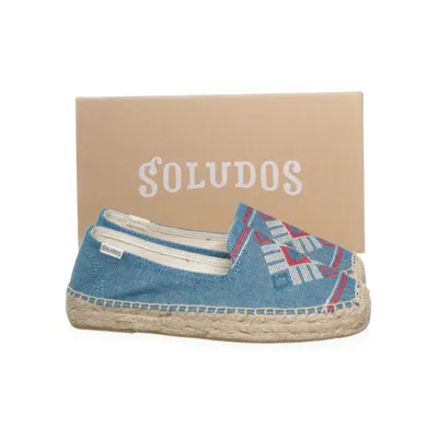 Espadrilles (Yucatan Embroidered Platform Smoking Slipper) de Soludos
