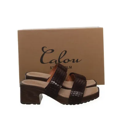 Clogs (Gun) from Calou Leather