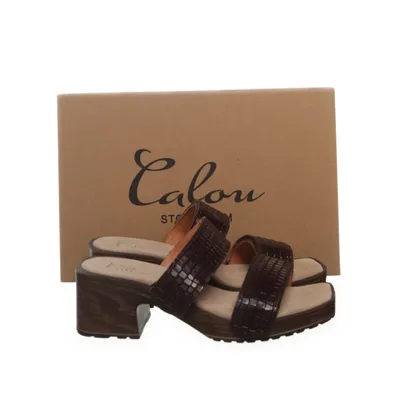 Clogs (Gun) from Calou Leather