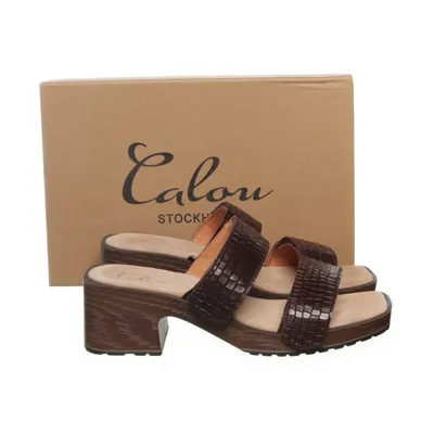 Clogs (Gun) from Calou Leather
