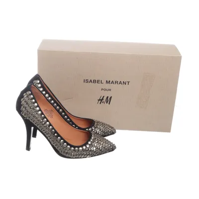 Pumps (Black, Silver) from Isabel Marant pour H&M Leather