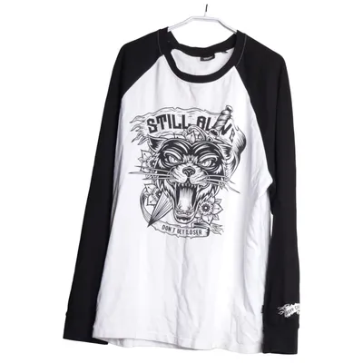Maillot de baseball (Blanc, Noir) de Cropp Coton