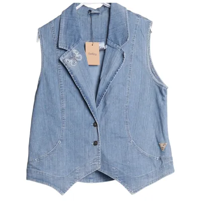 Gilet (Blauw) van LauRie Katoen, Elastaan, Polyester