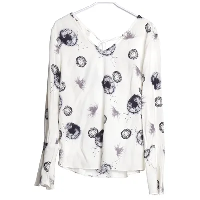 Blouse (Blanc, Multicolore) de PBO Élasthane, Soie