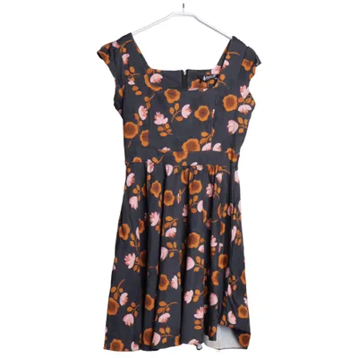 Klänning (Svart, Flerfärgad) från Lady Vintage Bomull, Elastan