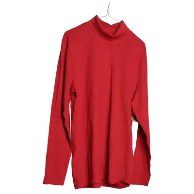 Turtleneck (Rød) fra Force Bomuld, Elastan
