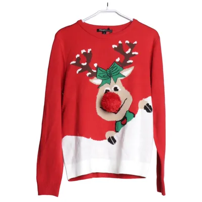 Kersttrui (Rood, Wit, Meerkleurig) van MyWear Woman Acryl