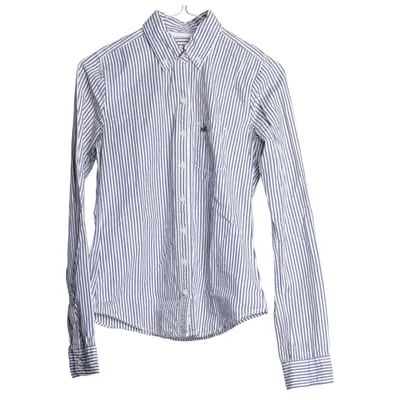 Buttondown-skjorta (Blå, Vit) från Abercrombie & Fitch Bomull