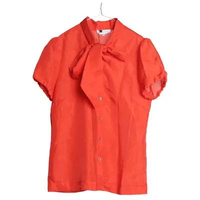 Pussy bow blouse (Red) from Caliss Polyamide, Viscose