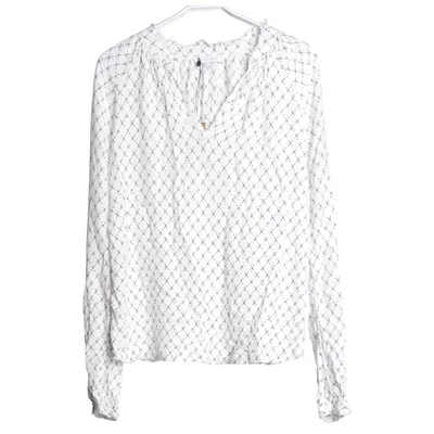 Blouse (Wit, Meerkleurig) van Second Female Viscose