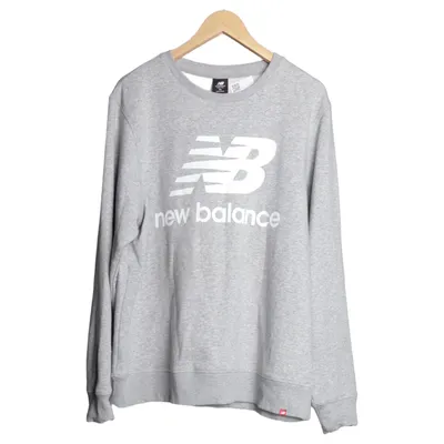 Sweatshirt (Grå) fra New Balance Bomuld, Elastan, Polyester