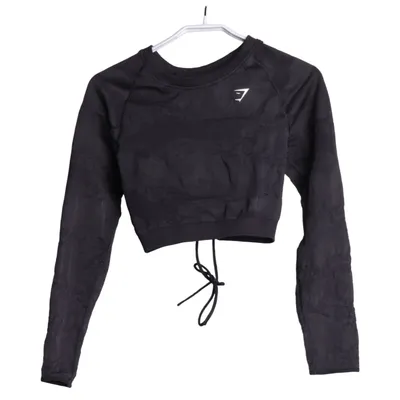 Crop top (Svart) från Gymshark Elastan, Polyamid, Polyester