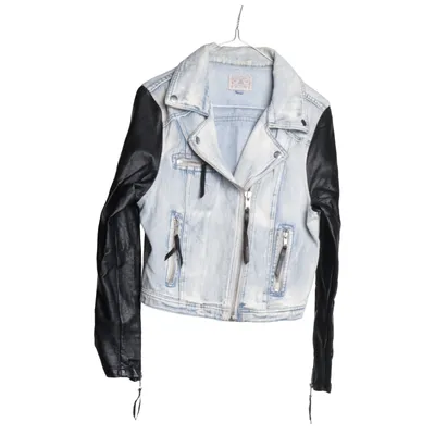 Bikerjacka (Blå, Svart) från Broken Arrow Bomull